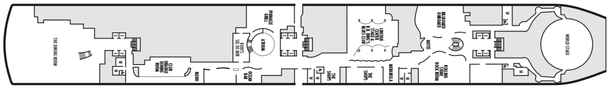 Deck 2 - Plaza plan